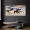 Vijf lopende paardenposter Wild Animals Canvas Painting Posters and Prints Wall Art Picture Cuadros for Living Room No Frame