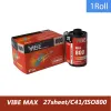 1-10 Rolls Vibe Max 100/400/800 Kleurfilm ISO 100/400/800 35mm 135 Negatieve film 27exp/roll voor Vibe 501F Camera