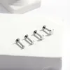 Piercing Labret F136 Titanium 16G INSERT PUSH-PIN OPAL LIP STAD HELIX CONCH Piercing Cartilage Tragus Ear Ear Nail Body Bijoux Goth