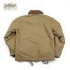 Herenjacks non stock kaki n-1 dek jas vintage USN militair uniform voor mannen n1