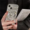 Lovebay Luxury 3D Heart Water Ripple Phone Case voor iPhone 15 14 13 11 Pro Max Soft Silicone Shockproof Bumper Back Covers