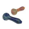Colorful Glass Pipe with 4 Inch US Natural Ore Camouflage Mini Hand Travel Hand Smoking Pipes 40mm Big Ball Bowl