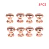 8pcs 1:12 Dollhouse Miniature Bronze Cabinet Drailer Drigher Furniture Hardware Handles Wardrobe Pritch Tow Furniture Toy