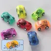 20pcs Yaratıcı Mini Araba Erkek Çocuk Çocuk Plastik Şeffaf Çekin Araba Küçük Uçak Oyuncakları Parti Eğitim Doğum Günü Hediyeleri