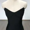 カジュアルドレス女性のためのエレガントな黒いストラップレス包帯ドレス