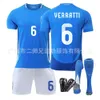 Coupe Italie Jersey 2024 Home Kiesa Adulte Childrens Training Training Set Mens and Womens Football Jerseys