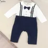 Klassiekers pasgeboren jumpsuits peuter bodysuit maat 59-90 cm knappe schouderbandbroeken ontwerp baby kruipende pak 24april