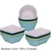 12 stks siliconen cupcake liners bakbekers anti-stick jumbo herbruikbare muffinvormen bento bundel lunchbox dividers bakkend?