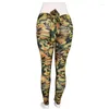 Leggings pour femmes Camouflage Printing Sexy Bowknot Colks Pantal