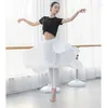 Bühnenbekleidung Latin Dance Pant Rock Training Kleid modernes Kostüm Lang Gaze Hosen Ballettpraxis