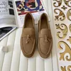 Womens Summer Walk Loro Suede Printing Piano Casual Shoes Loro Man Tasman Muis de piano Plat Talage Loro en cuir Sneakers Piana Designer Moccasin Slip on Rubber Shoe