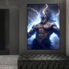 Pop Legendary Warriors Affiche d'anime et imprime God of Lightning Zeus Canvas Wall Painting Art Picture pour le salon DÉCOR HOME