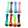 New Colorful Horn Silicone Glass Pipe Smoking Mounthpiece Tube Holder Non-slip Handle For Preroll Rolling Handroller Herb Tobacco Cigarette