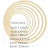 5Pcs 10-26cm DIY Handmade Catcher Embroidery Wreath Circle Hoop Craft Round Wooden Ring Bamboo Hoop Wedding Christmas Decoration