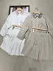 Femmes Sets Spring and Summer Linen Bouded Brunello Collar Shirts Shorts Cucinelli White Abricot