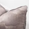 Kudde modern ljusbrun täcker rörskydd med geometrisk dekoration 45 45 cm 50 50 cm
