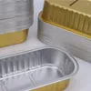 Nehmen Sie Container Marke 30 PCs 200 ml Einweg -Aluminiumfolie Blechkasten -Lebensmittelschalenbehälter Aus.