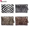 Bolsas de noite feminino de moda feminina Snake Print Wristlet embreagem feminina bolsa casual bolsa de couro para bolsa de telefone com dinheiro de dinheiro Torebki