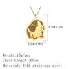 Pendant Necklaces CHENGXUN Himalayan Guinea Pig Animal Necklace Stainless Steel Cartoon Jewelry Cute Gift For Men And Women