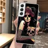 Catrina Bella Rose Girl Skull Skull Telefono di telefono per Samsung Galaxy S23 S22 Ultra S21 Plus S20 Fe S10 Lite S9 S8 + S10E S7 Edge