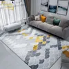 Tapis géométrique moderne pour chambre à coucher gris à l'échelle de cuisine Primper de cuisine Mat de sol doux tapis de gat à central personnalisé pour le salon