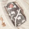 Filtar Swaddling Winter Baby Filt Fleece varm täcke för nyfödda sängkläder baby swaddle wrap flanell lamm mjuk baby barnvagn filt manta bebe y240411