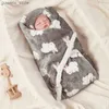 Koce Zimowa koca dla dzieci polar ciepła kołdra dla nowonarodzonego pościeli Dziecka Swaddle Wrap Flannel jagnięcina miękka dziecko wózek koc manta bebe y240411