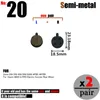 2 paar fietsschijfremblokken voor zoom DB350 DB280 DB450 DB550 MTB Mountain E-Bike Xiao*M Accessoires