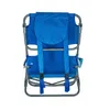 Y Autruche Backpack Steel Beach Chaise - Chaise de pêche bleue Chaise portable meubles extérieurs chaise pliable