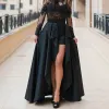 スカートブラックハイロー女性スカート