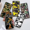 Caso para Xiaomi Mi Poco X3 NFC 11 Lite 5G NE 11t Pro 12 F3 m4 M3 X4 GT X5 9T 10T Nota 10 Capa de telefone suave Camuflagem militar