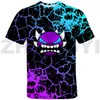 Geometry Dash 3D T-shirt Kid Angry Graphic T Shirts Summer Streetwear Toddler Short Tees Daily Mens T Shirts Women's Anime Shirt