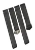 Watch Bands 22mm 24mm Black Ventilation Band For CARRERA Silicone Rubber Waterproof Strap Bracelet Belt3800424