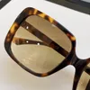 0728 Quadratische Sonnenbrille Havanna Brown Gradienten Frauen Sommer Shades Sonnies Sonnenbrille Modetöne UV400 Eyewear