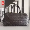 Bowling Bag 10A جودة مصمم حقيبة متوسطة 34 سم من الجلد الأصلي حقيبة كتف كتف مع مربع B85