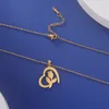 Colliers pendants Dreamtimes Collier de rose en forme de coeur