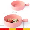 Bowls Handle Bowl Imitation Porcelain Single Versatile Nordic Tableware Commercial Creative Soup Restaurant Breakfast