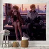 Wandteppiche Tapestry Ästhetic Room Illustration Dekor Home Anime Wall Hanging Hintergrundtuch