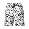 Boîtier de short masculin Fssue de bain dalmatien Panneau d'impression d'été Summer en noir et blanc plage design des hommes sports rapides de nage à sec Trunks