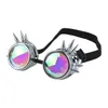 Occhiali da sole occhiali da sole da donna femminile di caleidoscopio occhiali rave festival olografica retrò cosplay goggle goggle gocce 240411