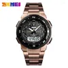 Нарученные часы Skmei 1370 Luxury Full Steel Business Водонепроницаемые часы Relogio Masculino Men Fashion Sport Quartz Clock Watch Watch