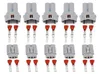 5 SETS 2 PIN PIN DJ702621121 Auto Waterproof Wire Harness Connector 2p Male Female Grey Car Waterproof Contactors Plug 61872311 614628808