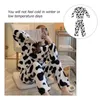 Hemkläder Animal Cow Clother Girl Child Nightdress for Women Flanell Lady Sleepwear
