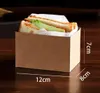 Sandwich Kraft Paper Dikke Toast Pack Breakfast Packaging Box Hamburger Vet Vet Paper Trade Geschenkomschakeling