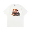 남성 디자이너 T 셔츠 Rhude 셔츠 Tshit 편지 인쇄 인쇄 T 셔츠 커플 남성과 여자 Tshirt 면화는 여름 셔츠에 느슨합니다. 광범위한 스타일 옵션 tshirts