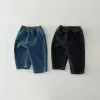 Pantalon 2023 automne nouveau bébé pantalon denim pantalon pour enfant en bas âge pantalon décontracté garçons jeans enfants pantalon décontracté