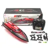 TKKJ 4CH RC Boat H101 2,4g à haute vitesse Remote Control Electric Racing Boat 180 degrés Speed Speed Boats Modèle pour enfants 28 km / h