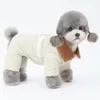 Odzież dla psów grube i ciepłe czteroosobowe łopatki małe ubrania płaszcz płaszcza Yorkshire Pomeranian Pudle Bichon Pet Clothing Rompers