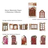 Journamm 15pcs / pack Creative Porte Window Materials Paper décor Journal Journal Journal Art Collage Stationry DIY SRAPBooking Craft Paper