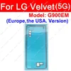 Back Battery Cover Adhesive Sticker For LG Velvet Wing 5G Rear Battery Door Housing Glue Tape Camera Frame Stickcer Repalcement